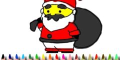 BTS Santa Claus Coloring